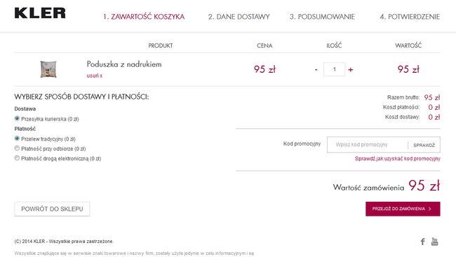 Kler składanie zamówień